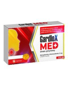 Gardlox Med smak cytrynowy, 3 mg, pastyl.twarde, 16 szt