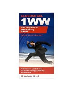 Glukoza plynna 1WW z magnezem, sm.truskawkowy, 10sasz.