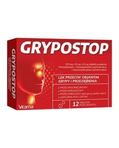 Grypostop, tabletki powlekane, 12 szt.