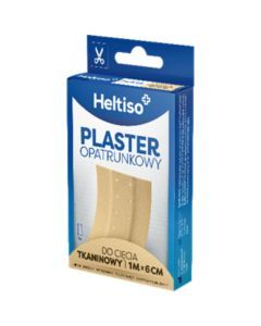 HELTISO, Plaster opatrunkowy do cięcia tkaninowy 1mx 6cm, 1 szt.