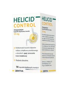Helicid Control, 10 mg, kapsułki, 14 szt.