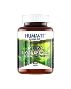 Humavit Melisa i Waleriana + Drożdże Piwowarskie, tabletki, 150 szt.