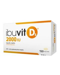 Ibuvit D3 2000 IU, 2000 IU, kaps.miekkie,150 szt