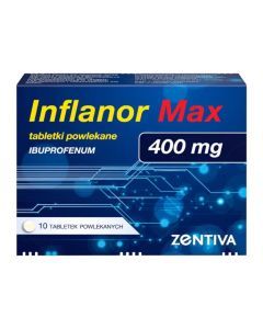 Inflanor Max, 400 mg, tabl.powl., 10 szt