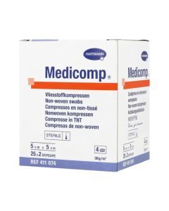Kompr.wlokn.n/j.Medicomp, 5x5, 4w, 100szt
