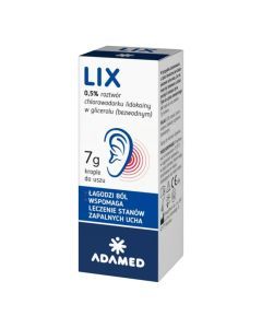 Lix krople do uszu, 7 g