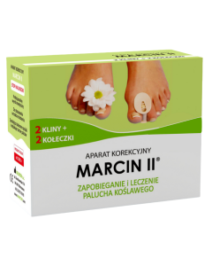 Marcin II, aparat korekcyjny na palce stopy, na dzień