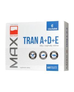 Max Tran z rekina z witaminami A+D+E, kapsułki, 60 szt.