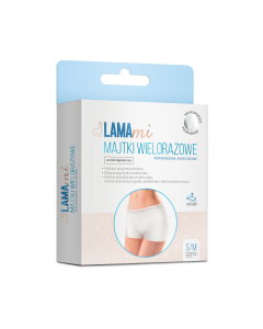 LAMAmi majtki wielorazowe, poporodowe, siateczkowe S/M, 2 sztuki
