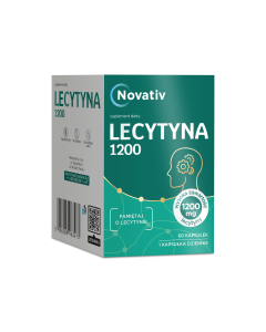 Novativ Lecytyna 1200, kapsułki, 60 sztuk