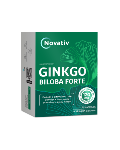 Novativ Ginkgo Biloba 120 complex, kapsułki, 60 sztuk