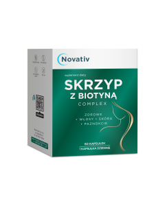 Novativ Skrzyp z biotyną complex, kapsułki, 60 sztuk