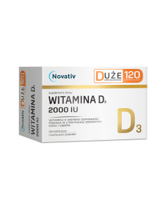 Novativ Witamina D3 2000 IU, kaps., 120 szt
