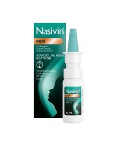 Nasivin Kids (Soft 0,025%), 0,25 mg/ml,  aerozol do nosa, 10 ml