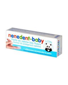 Nenedent Baby, pasta do zębów bez fluoru, 20 ml + szczoteczka