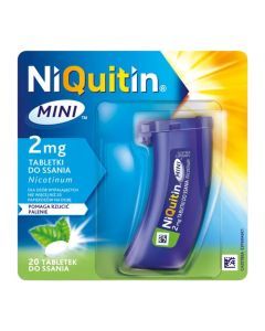 Niquitin Mini, 2 mg, tabl.do ssania, 20 szt,pojem.