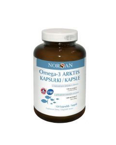 Norsan, Omega-3 Arktis z naturalnym olejem z dorsza arktycznego, kaps., 120 szt