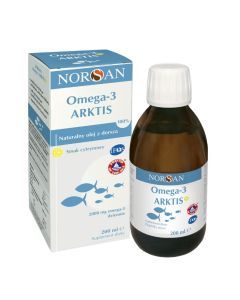 Norsan, Omega-3 Arktis z naturalnym olejem z dorsza arktycznego, 200 ml