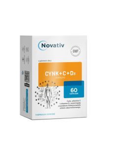 Novativ Cynk+C+D3 immuno, kaps., 60 szt