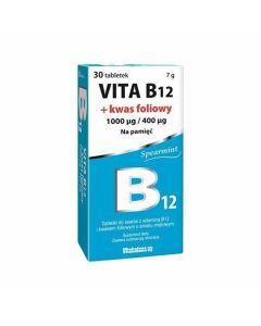 Vita B12 1000 mcg, tabl.do ssania,  30 szt