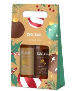 DAYbyDAY Zestaw Balsam Imbir i pomarańcza, Żel Masło kakaowe i Awokado, 2x400 ml