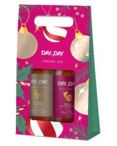 DAYbyDAY Zestaw Mydło Malina i Mleko ryżowe, Żel Kombucha i Drożdże, 2x400 ml