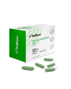 PellCore Potas + Magnez + B6 SR, kaps.twarde, 60 szt (MMM)