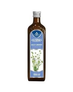 Olej lniany, tloczony na zimno,1000 ml