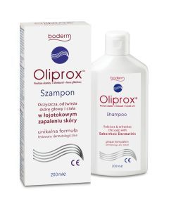 Oliprox, szampon oczyszczający w łojotokowym zapaleniu skóry, 200 ml