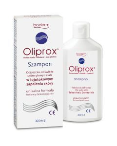 Oliprox, szampon oczyszczający w łojotokowym zapaleniu skóry, 300 ml
