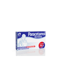 Paracetamol Farmina, 50 mg, czopki dla niemowląt, 10 szt.