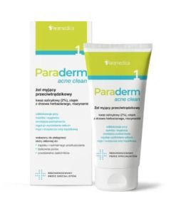 Paraderm Acne Clean, myjący żel przeciwtrądzikowy, 150 g