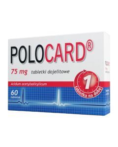 Polocard, 75 mg, tabletki dojelitowe, 60 szt.