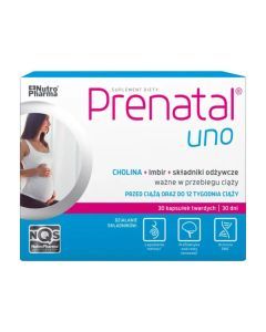 Prenatal Uno, planowanie i 1. trymestr ciąży, kapsułki, 30 szt.