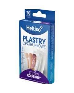 HELTISO, Plastry opatrunkowe Zestaw Rodzinny, 20 szt. 
