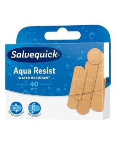 Salvequick, plastry  wodoodporne, Aqua Resist, 40 szt.