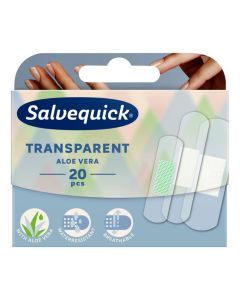 Salvequick, plastry transparentne, aloes, 20 szt