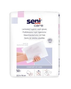 Seni Care, myjka higien.,jednoraz.,podfoliowana, 50 szt