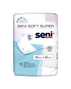 Seni Soft Super, podkłady higieniczne, 90 cm x 60 cm, 5 szt.