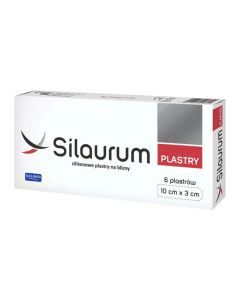 Silaurum, plast.silikonowe,na blizny,10cmx3cm, 6 szt