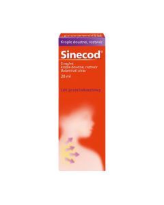 Sinecod, 5 mg/ml, krople doustne, 20 ml