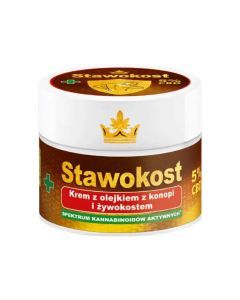 Stawokost, krem, z ol.konop,żywokost,5% CBD, 50 ml