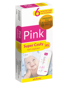 Test Ciążowy PINK Super Czuły płytkowy, 1 szt.