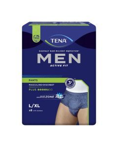 TENA Men Pants Plus OTC Edition, majtki chłonne, rozmiar L, 8 szt.