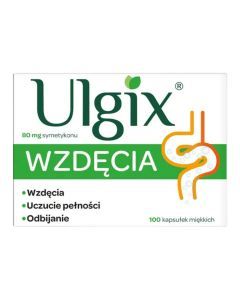 Ulgix Wzdecia, 80 mg, kaps.miekkie, 25 szt