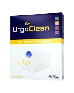 UrgoClean Ag, opatrunek, 10 cm x 10 cm, 1 szt. (z opakowania 10 sztuk).