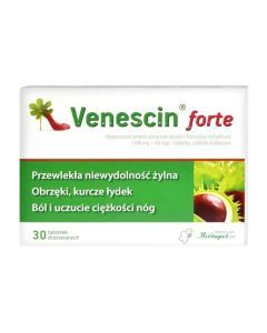 Venescin forte, tabletki drażowane, 30 szt.