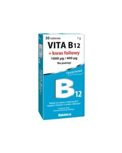 Vita B12 + kwas foliowy, tabl.do ssania, 30 szt