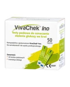 VivaChek Ino, test,paskowy,d/oznacz.stez.gluk.we krwi,50szt