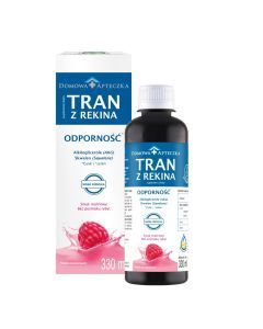 Domowa Apteczka Tran z rekina, emulsja, smak malinowy (nowa formuła), 330 ml
